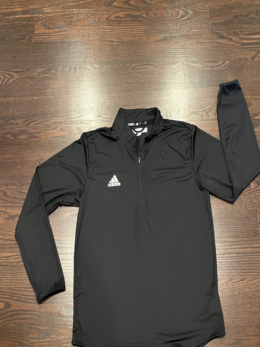 Men’s ADIDAS Training Essentials Black 1/4 Zip AEROREADY Athletic Pullover L